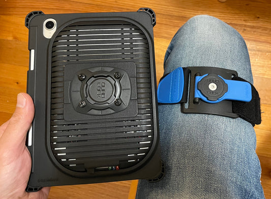 Kneeboard hack with Quad Lock