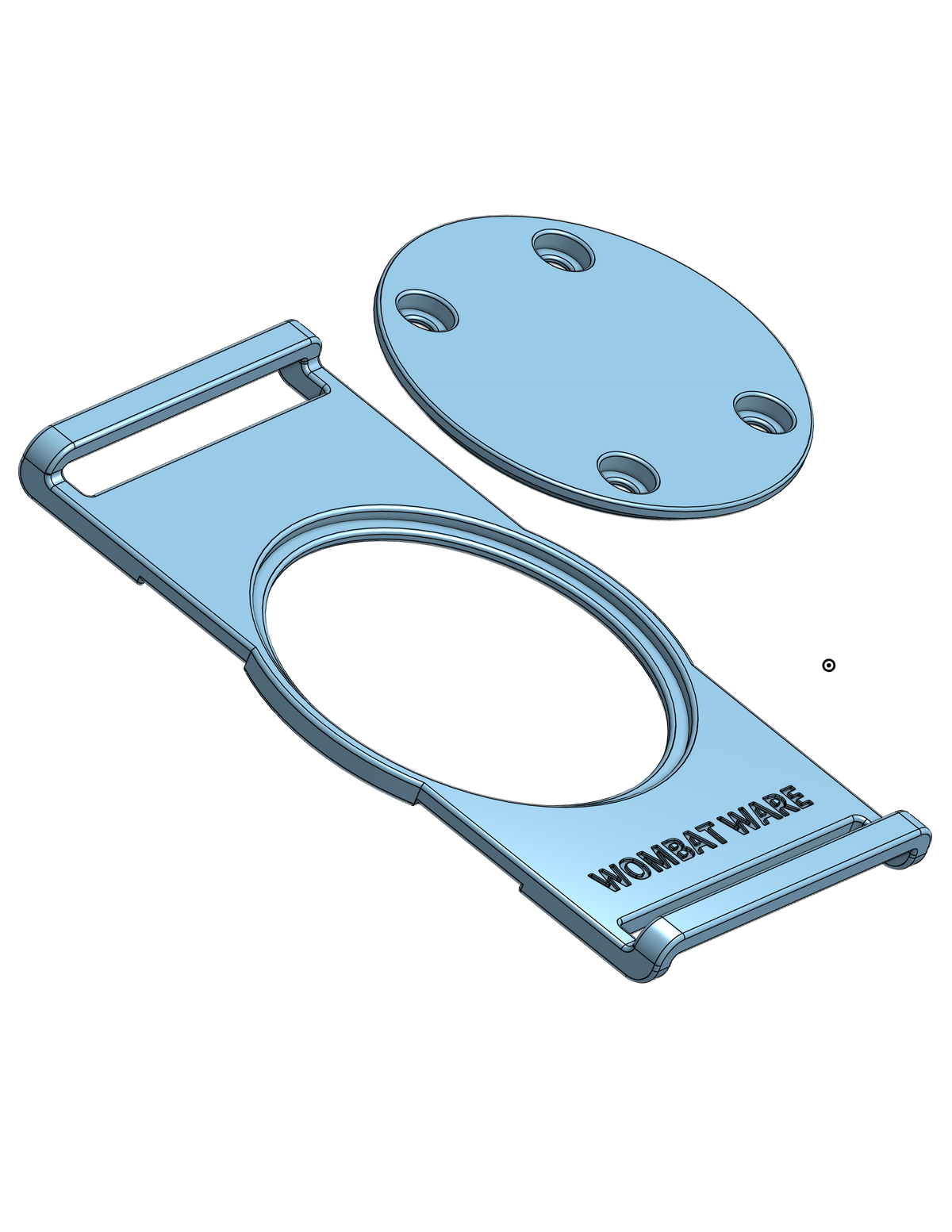 Attachable Knee Strap Mount (3D File)
